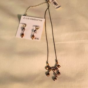 Liz Claiborne Necklace and Earring